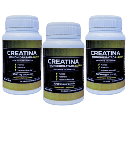 creatina monohidratada ultra x 3 unidades