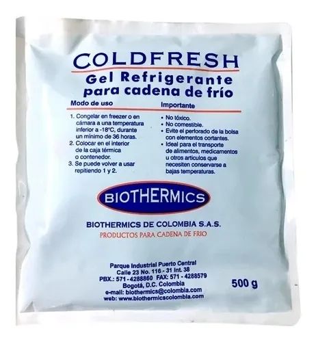 GEL REFRIGERANTE BIOTHERMICS COLDFRESH 500 GR