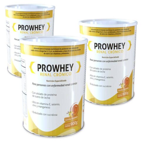 PAQUETE X 3 LATAS DE PROWHEY RENAL CRONICO 900 GR