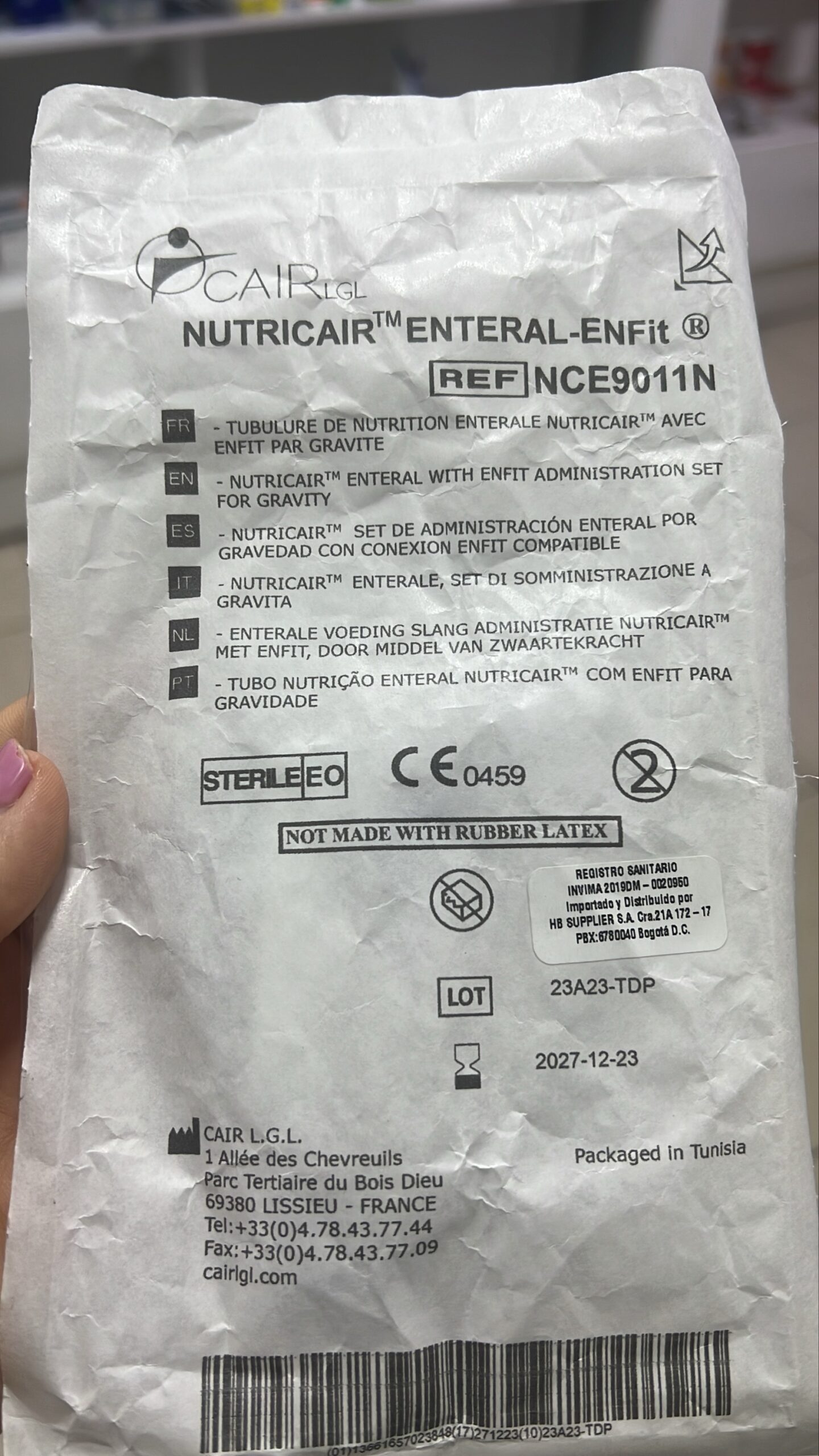 ff61e43e-af05-413f-a5ad-2f2796a3fe47 Set de infusión nutricair NCE9011N - Image 2